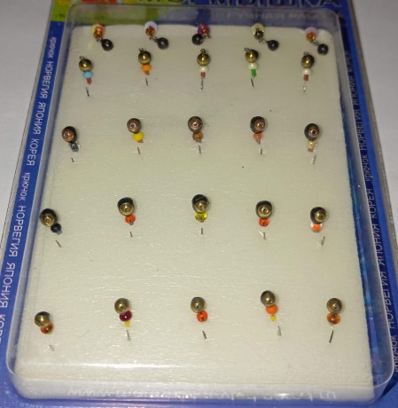 Мормышки вольфрамовые Набор № 7  (упак 25шт)