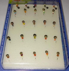 Мормышки вольфрамовые Набор № 7  (упак 25шт)