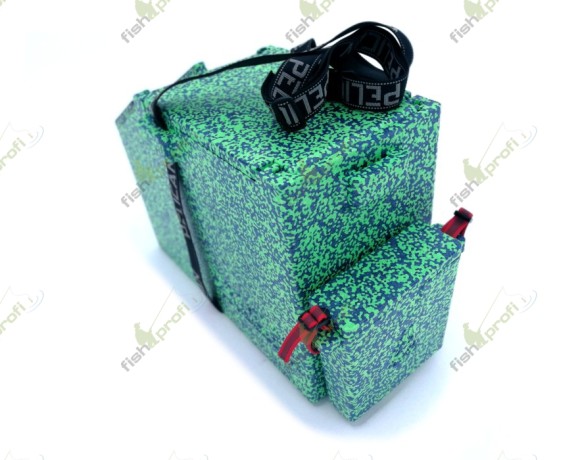 Ящик рыболовный для зимней рыбалки PELICAN ICE BOX (Салатовый с синим)