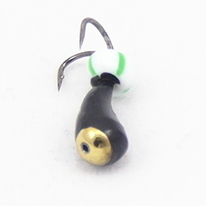 Мормышка вольфрамовая Коза-Уралочка Перевертыш з/к d4мм 1.05г.