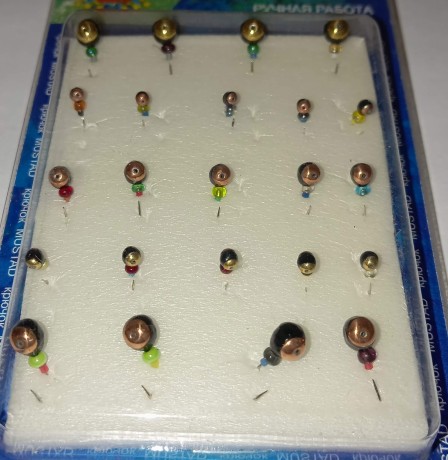 Мормышки вольфрамовые Набор № 8  (упак 25шт)