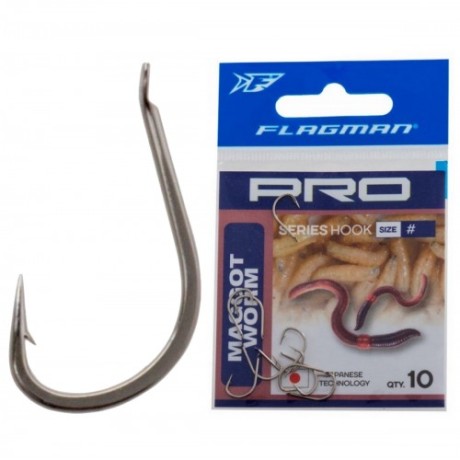 FLAGMAN Крючок Pro Maggot Worm №10 10шт