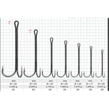 Двойник Flagman Double Hook Long Shank №8 BN 5шт.