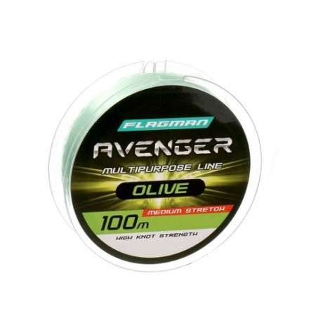 Леска Flagman Avenger Olive Line 100м 0,40мм