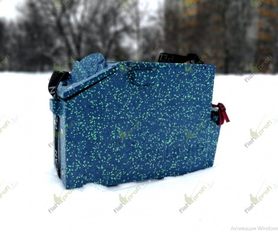 Ящик рыболовный для зимней рыбалки PELICAN ICE BOX (Синий с салатовым)