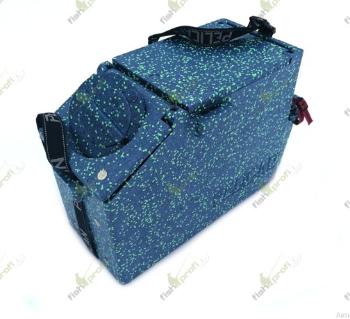 Ящик рыболовный для зимней рыбалки PELICAN ICE BOX (Синий с салатовым)