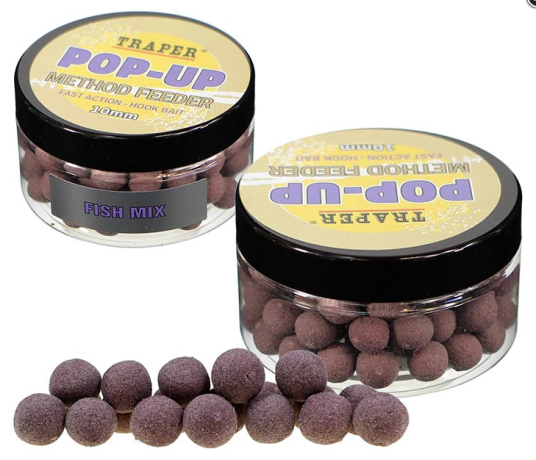 Method Feeder Pop Up Fish Mix Поп-ап бойлы Метод Фидер 10 мм Фиш Микс 30 г