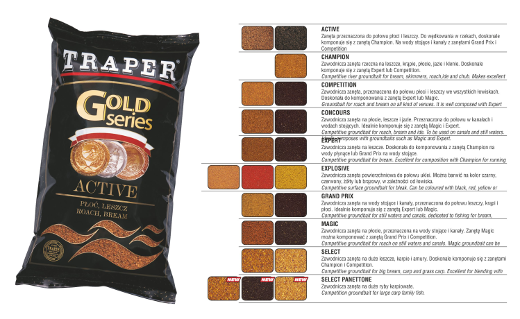 Прикормка Traper "Селект Итальянский хлеб", серия Голд 1кг