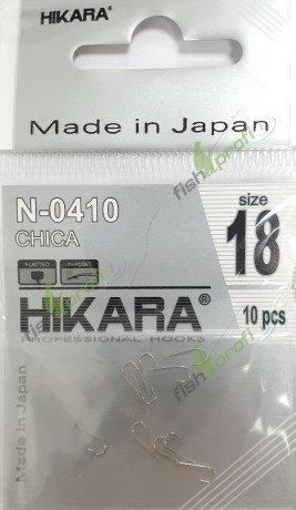 44002 Крючки CHICA никель № 18 рыболовные