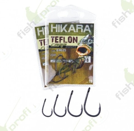 Крючки TEFLON Classik Hikara (Япония)  черный хром №6 ТРАПЕР