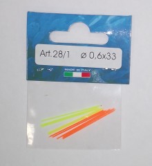 Набор пластиковых антенн для поплавка 0,6 х 33 мм