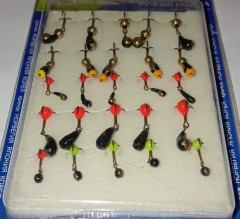 Мормышки вольфрамовые Набор № 9  (упак 25шт)