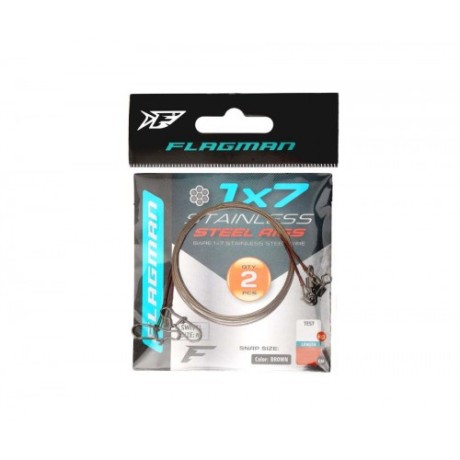 Поводок Flagman 7 вол 15кг 40см 2шт