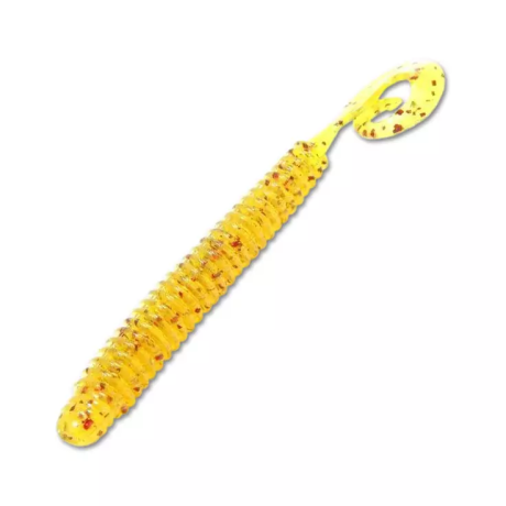 Силиконовые приманки REINS G TAIL SATURN 3.5" (12шт) Цв. 598-Motor Oil Red Gold