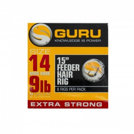 Поводок готовый Guru Feeder Hair Rigs MWG 15" 38см №14