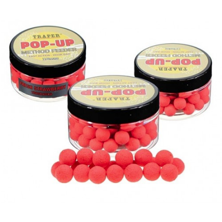 Method Feeder Pop Up Strawberry Поп-ап бойлы Метод Фидер 10 мм Клубника 30 г