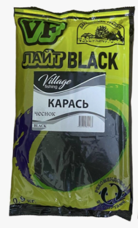 Прикормка Деревенская Трапеза VF Лайт BLACK карась Чеснок 0.9 кг.