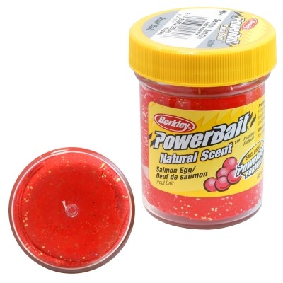 Паста форелевая Berkley Powerbait красная Икра лосося, 50 гр.