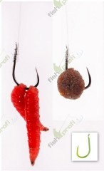 Готовый поводок KORUM BARBLESS HOOKS TO NYLON - PELLET/MAGGOT Пеллетс/Опарыш № 18