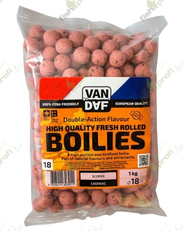 Бойлы VAN DAF Скопекс, 18мм.  1 кг.