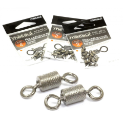 Вертлюги Metsui (митсуи) Rolling Swivel x-pattern round eye черные, № 7 (1 уп.-12 шт.)