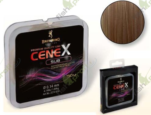 Леска Cenex Sub Browning Размотка 150 м 0.16 мм