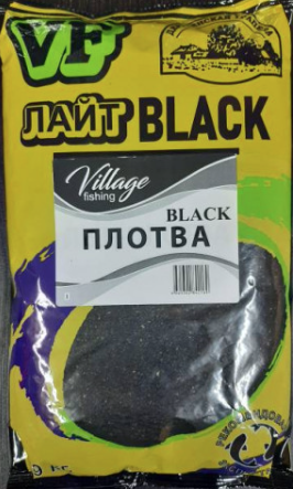 Прикормка Деревенская Трапеза VF Лайт BLACK плотва Печенье 0.9 кг.