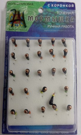 Мормышки вольфрамовые Набор № 74 (упак 25шт)