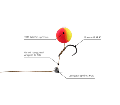 FFEM Pop-Up Strawberry Honey - Плавающие бойлы (Клубника мед) 12 мм.