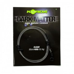 Готовый монтаж Korda Dark Matter Leader №8 Ring Swivel 50см Clear 40lb