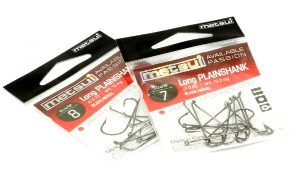 Крючки metsui LONG PLAINSHANK цвет bln, размер № 4, (в уп. 12 шт.)