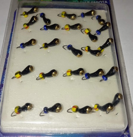 Мормышки вольфрамовые Набор № 80 (упак 25шт)