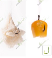 Готовый поводок KORUM BARBLESS HOOKS TO NYLON - SWEETCORN/BREAD Кукуруза/Хлеб № 14