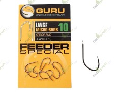 Крючок Guru LWGF Feeder Special Barbed №10 с микробородкой