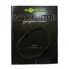 Готовый монтаж Korda Dark Matter Leader №8 Ring Swivel 50см Weed 40lb