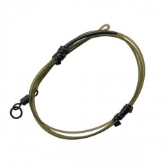 Готовый монтаж Korda Dark Matter Leader №8 Ring Swivel 50см Weed 40lb