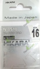 44013 Крючки FP Hikara FANATIC PRO (Япония) никель № 18 рыболовные