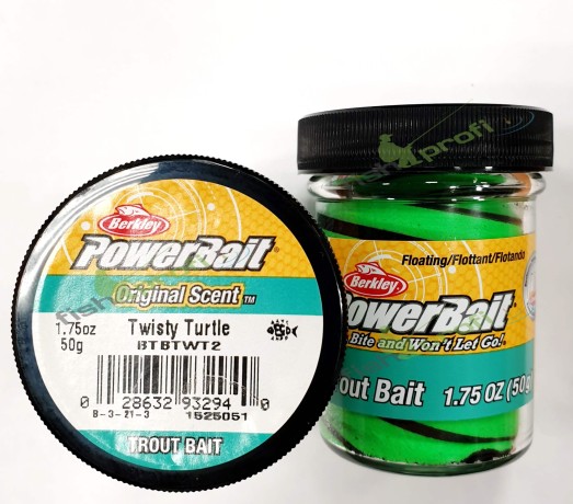 Паста форелевая Berkley Powerbait Twisty Turtle, 50 гр.