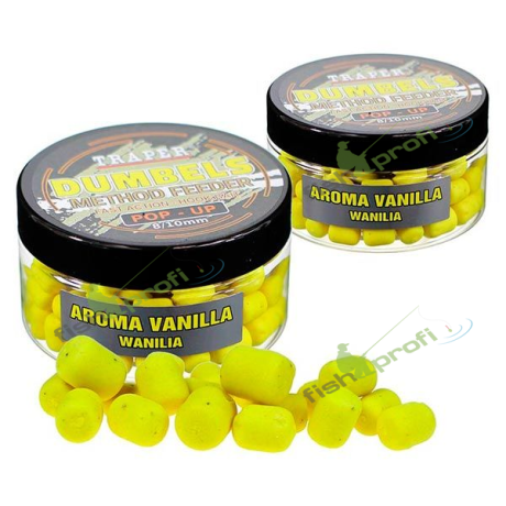 Дамблс Поп-ап насадочные Трапер Ваниль  Dumbels Pop-Up Method Feeder Traper Wanilia 8-10мм 30гр.