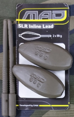 Грузило для дальних забросов с прорезью MAD/ 99г/ 2шт