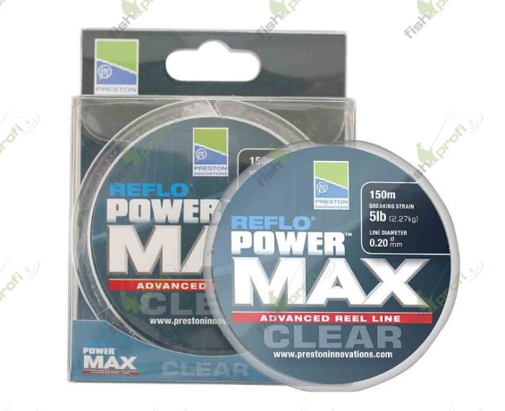 Леска рыболовная Preston POWER MAX REEL LINE - CLEAR - 3lb 0,16мм 150 м