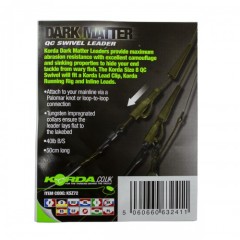 Готовый монтаж Korda Dark Matter Leader QC Swivel 50см Gravel 40lb