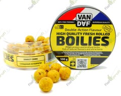 Бойлы VAN DAF Сладкая кукуруза, 18 мм. желтый, 100 г.