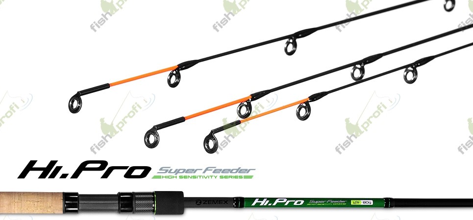 Удилище фидерное (фидер) ZEMEX (Земекс) HI-PRO Super Feeder 12 ft - 80 g