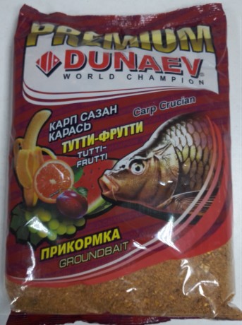 Прикормка "DUNAEV-PREMIUM" 1кг Карп-Сазан Тутти-фрутти