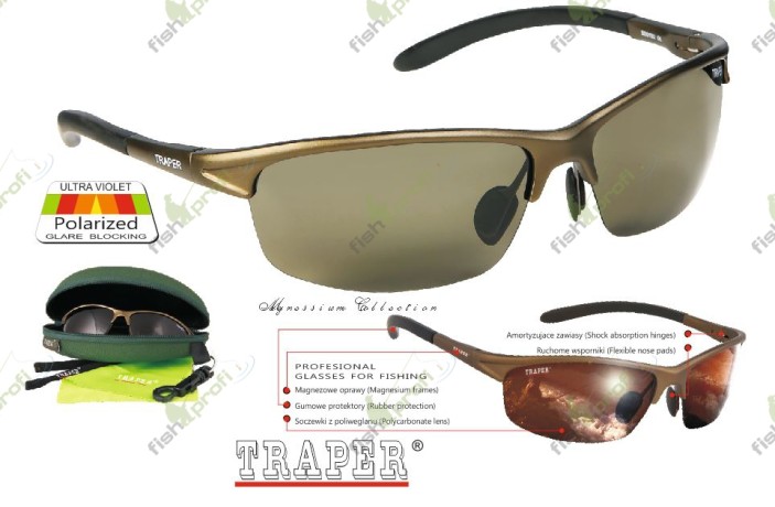 77001 Очки поляризационные TRAPER (стекло серое)