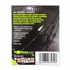 Готовый монтаж Korda Dark Matter Leader QC Swivel 50см Weed 40lb
