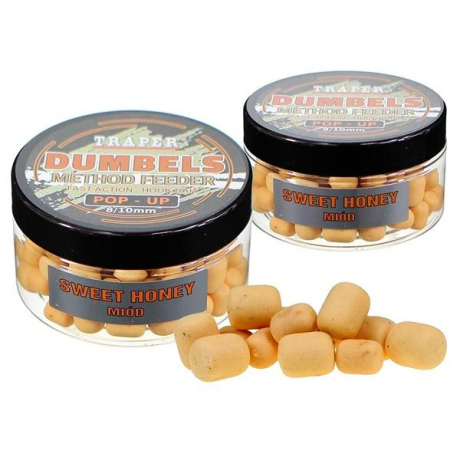 Дамбелсы Поп-ап насадочные Трапер Мёд Dumbels Pop-Up Method Feeder Traper Honey 8-10мм 30гр.