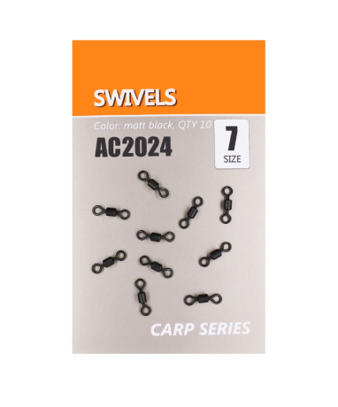 Вертлюг ORANGE рыболовный, цвет mbl, размер № 7, в уп. 10 шт.