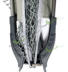 Подсачек с телескопической ручкой 3 секции 2,3м Fishprofi 70х70, прорезиненный